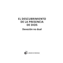 El descubrimiento de la presencia de Dios, Devoción no dual