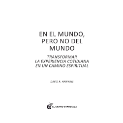 En el mundo pero no del mundo