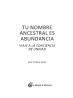Tu nombre ancestral es abundancia