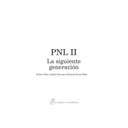 PNL II La siguiente generación, de Robert Dilts