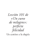 Lección 101 de Un curso de milagros: Perfecta Felicidad, de Jon Mundy