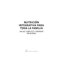 Nutrición integrativa para toda la familia de Blanca Galofré