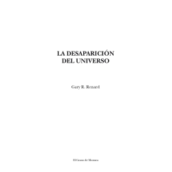 La desaparición del universo de Gary R. Renard
